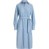 Polo Logo Embroidered Long Sleeve Midi Dress Women Dresses Blue 211963464-001
