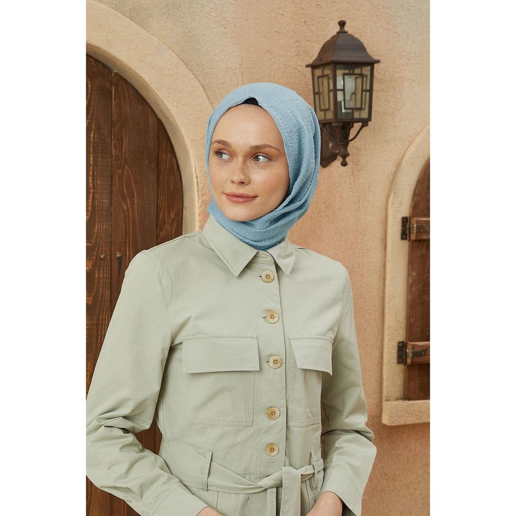 Crepe Hijab Ice Blue