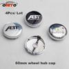 4pcs 60mm ABT Logo Car Wheel Center Cover Wheel Hub Emblem Cap Car Styling for Golf Polo Passat B5 Touran Bora