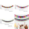 Eye-catching Vertical Stripe Dark Color Rainbow Banner For Festive Party Atmosphere
