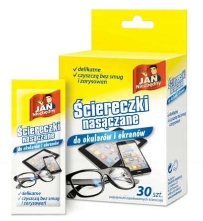 Jan Essential Pre-Moistened Eyeglass Cleaning Wipes