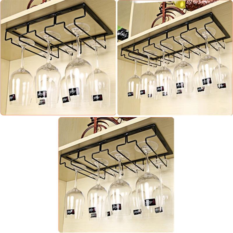 Железный настенный держатель для бокалов для вина, подвесной держатель, органайзер для хранения бокалов, стойка для хранения