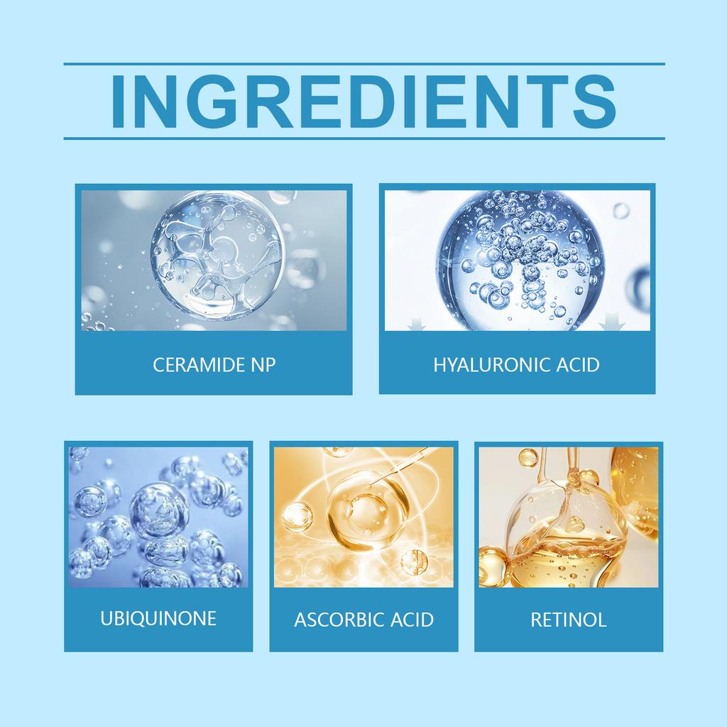 Увлажняющая и питательная маска для глаз с церамидами и ретинолом, осветляющая морщины под глазами, темные круги, осветляющая тонкие линии под глазами, 2 мл