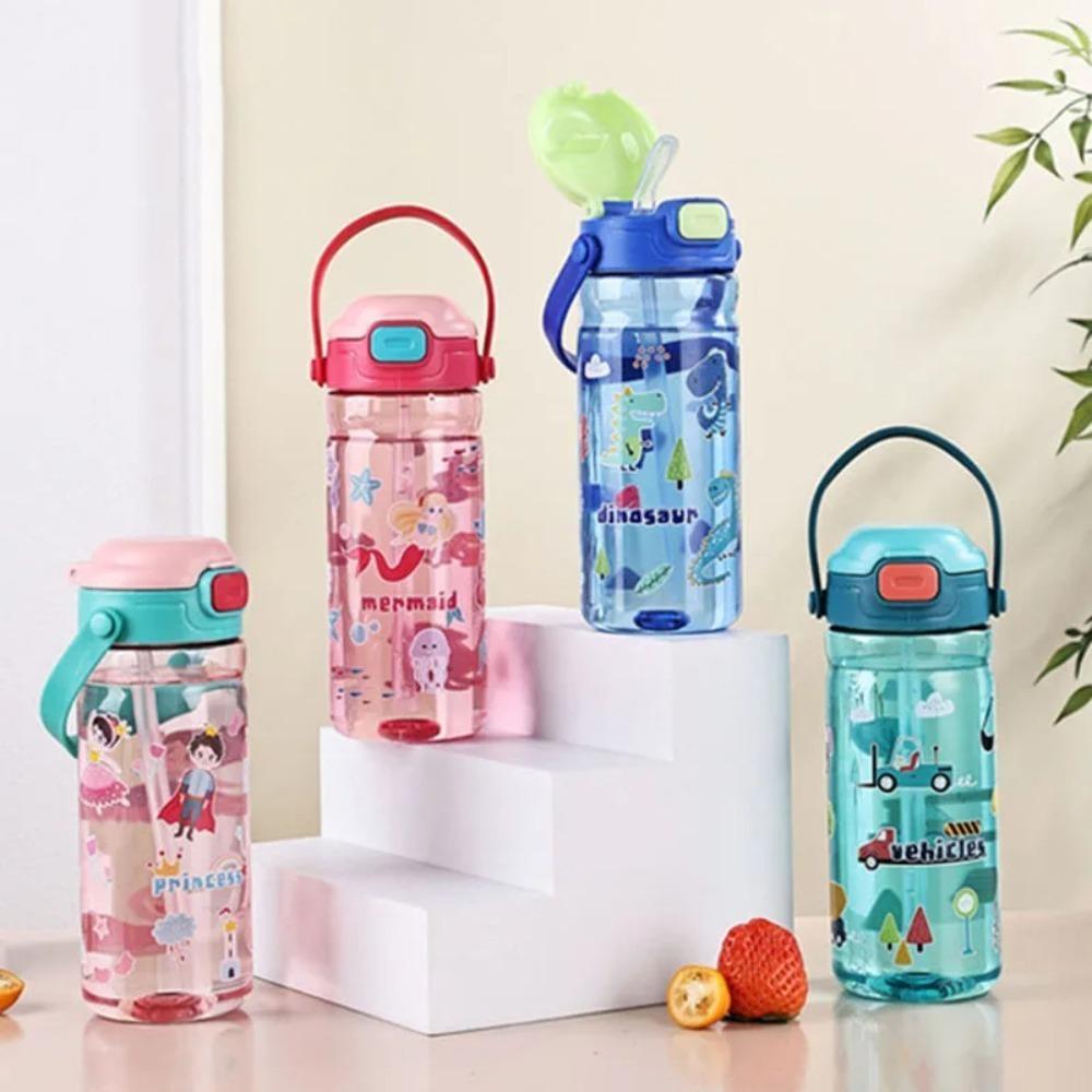 550ML Large Capacity Water Bottle Cartoon Sport Water Cup Cute Drinking Tumbler  Boys Girl