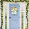 Hello Spring Flower Door Sign Hanging For Spring Front Door Wall Home Decoration