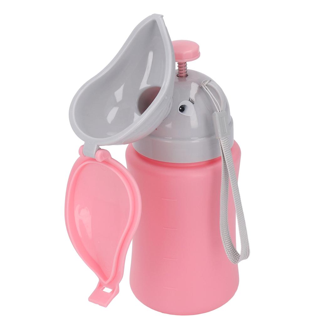 Pee Training Cup Children Lightweight Portable Emergency Urinal Potty Toilet for Baby Toddlers Pink