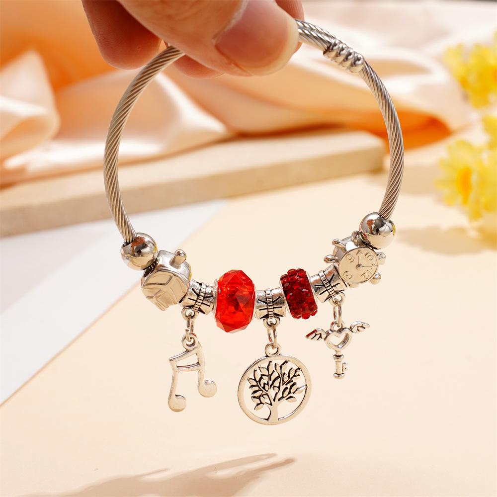 Модный европейско-американский браслет в стиле Панджиа с бисером и стразами для женщин