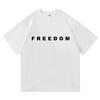 Freedom Charlie Kirk T-shirtLoose Casual Female/Male Tshirts Unisex Streetwear America American Fashion Women T Shirts