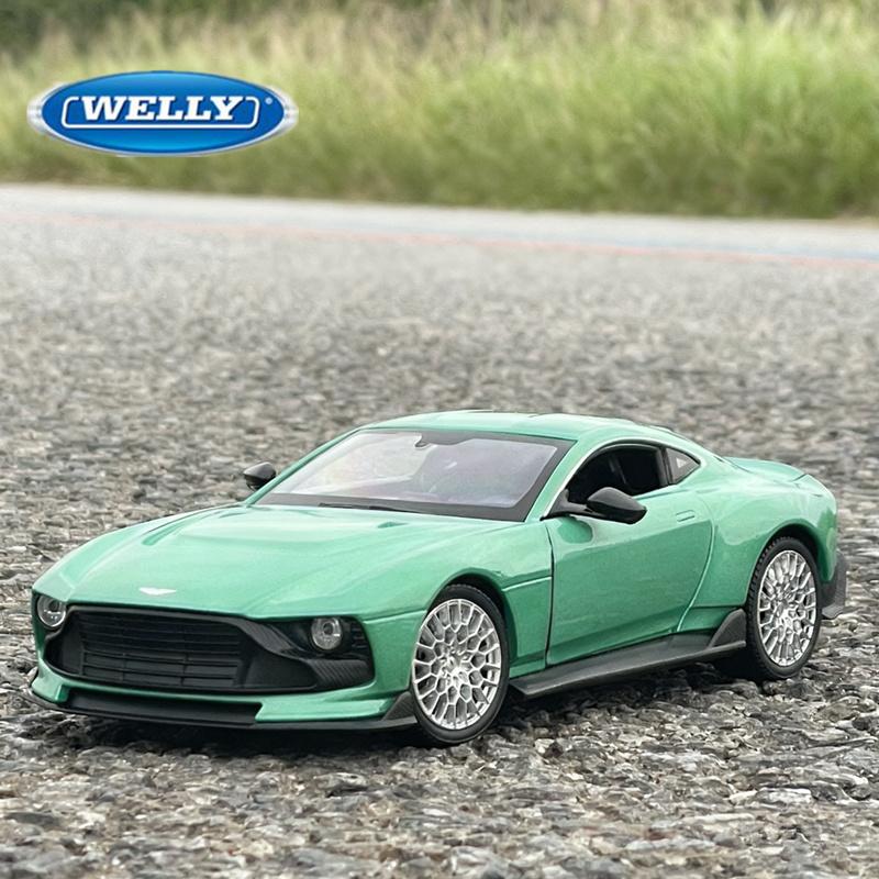Welly 1/24 Aston Martin Valour Сплав Модель Суперспортивного Автомобиля Литой Металл Гоночный Автомобиль Модель Транспортного Средства Высокая Симуляция Детская Игрушка Подарок