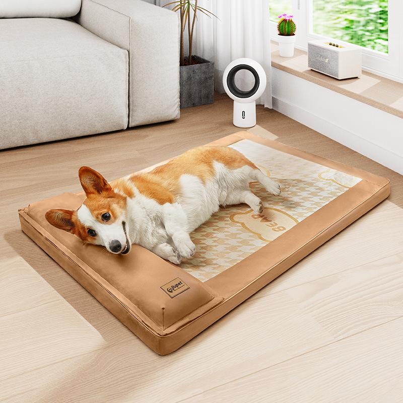 Весенне-летняя будка для собак Всесезонная подушка из ледяного шелка Подушка для собак Подушка для плюшевых игрушек Подушка для собак Подушка для кошек Подушка для домашних животных