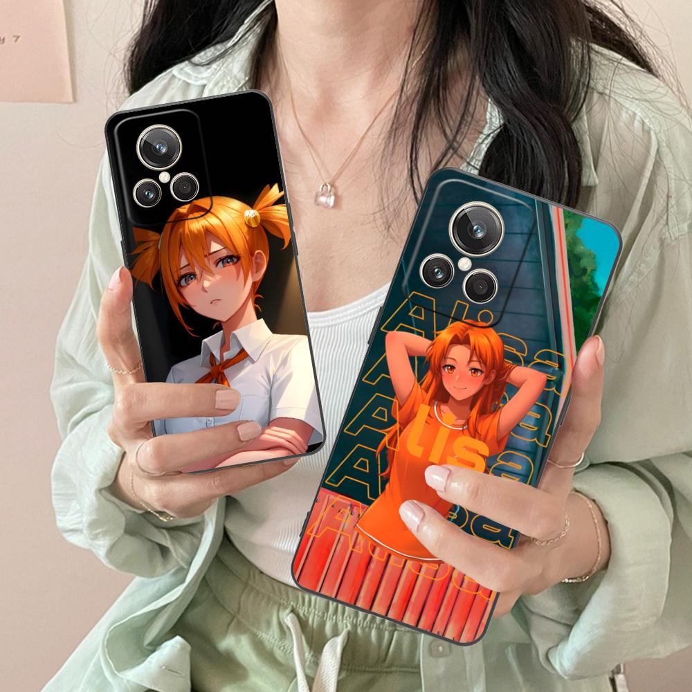 Вечное Лето Алиса Матовый Чехол для Мобильного Телефона для Realme GT 8 Neo Pro C75 73 71 C67 65 C55 53 C35 31 C20 15 Цветной Чехол