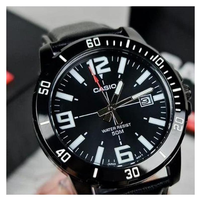 Casio Серия STANDARD, классические, простые, изысканные и модные, кварцевый механизм, ремешок из нержавеющей стали, японские и корейские часы, MTP-VD01B-1BV