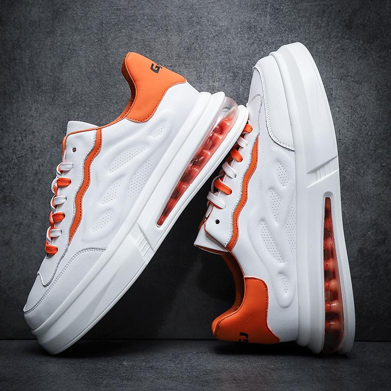Мужские кроссовки для серфинга, двухцветные шнурки, маленькие белые туфли, туфли из коровьей кожи, туфли на воздушной подушке в стиле Young Guochao, подходящие по цвету, прямые поставки с фабрики