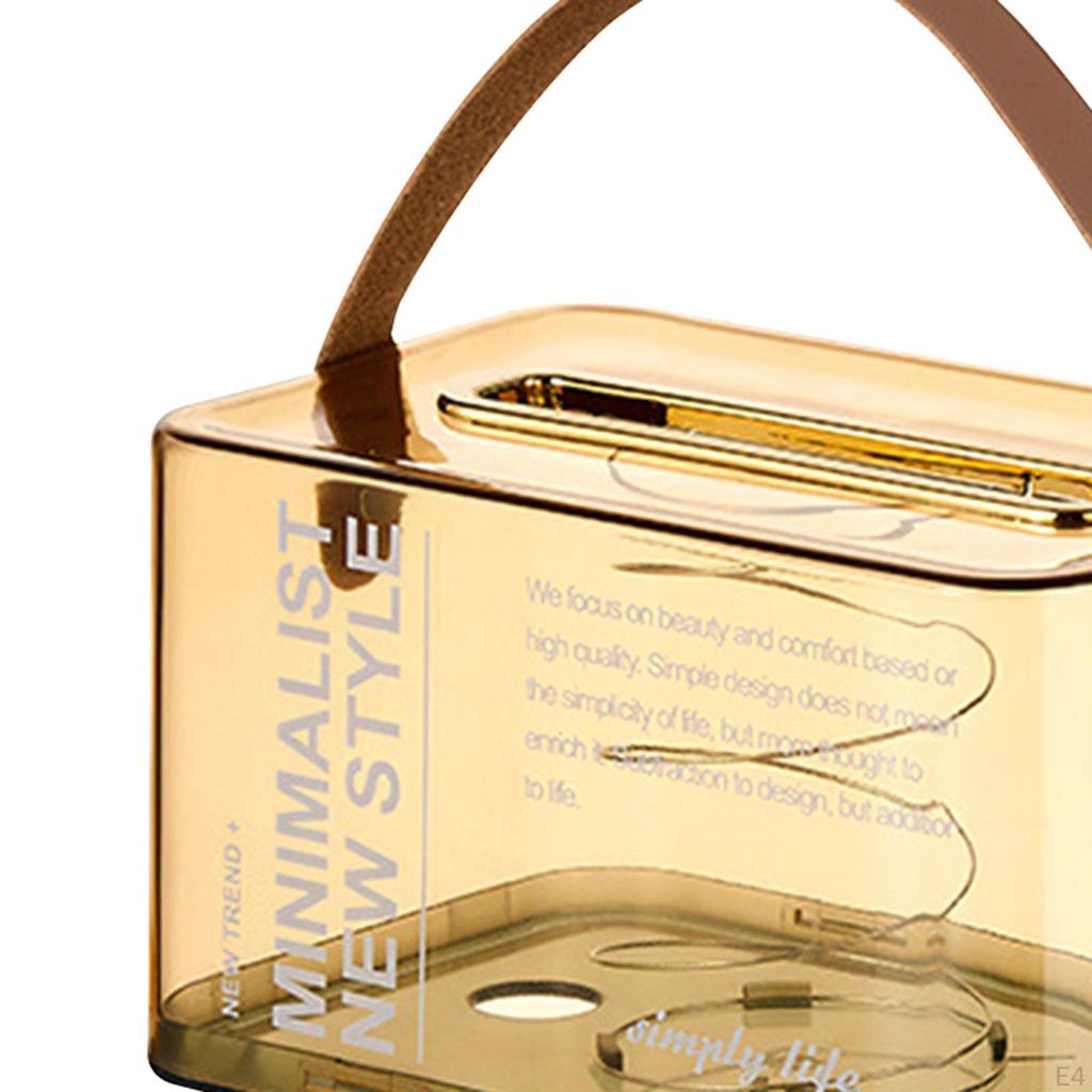 Прозрачный тканевый чехол, с ручкой, держатель для хранения бумаги, держатель для коробки, для автомобиля