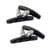 2 Pair(4 Pcs) Durable Bicycle Silent Brake Pads Cycling V Brake Holder Pads Shoes Blocks Rubber Pad for Long-lasting
