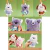 Cute Capybara Dog Koala Plush Keychain With Soft Polyester Filling For Bags And Gifts