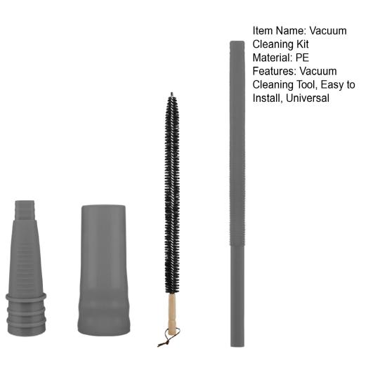 Dryer Vent Cleaning Kit with All Vacuum Cleaner Hose Attachment Brush Connector Dryer Vacuum Ventilation Lint Remover Quick Coupling Tube Accessories
