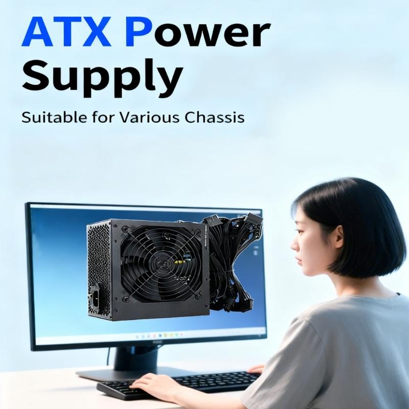 400W Mining PC Power Supply Computer Mining Double GPU Graphics 8Pin Power Supply For Gaming Server Mining Machine
