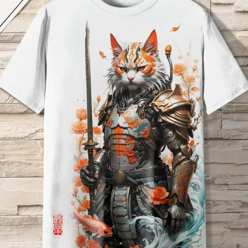 Graphic Flame Daily Designer Ретро Винтаж Мужская футболка с 3D принтом Футболка Спортивная футболка на открытом воздухе Праздник Выход на улицу Футболка с коротким рукавом с круглым вырезом