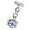 Fashion Women Pocket Watch Clip-on Heart/Five-pointed Star Pendant Hang Quartz Clock For Medical Doctor Nurse Watches
