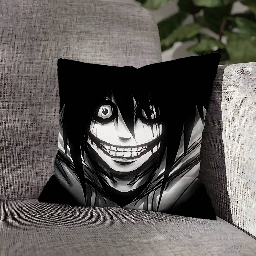 Жуткий городской убийца Джефф Наволочка для диванного декора Автомобиль Офис Комната Принт Наволочка Украшения и Защитник