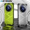 KEYSION Противоударный бронированный чехол для Realme 13 5G Силикон+ПК Прозрачный сотовый чехол для телефона для OPPO Realme 13 5G