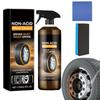 Car Tire Shine Kit Auto Tire Cleaning And Polishing Agent Kit Powerful Tire Maintenance Tool For Sedans SUVs Trucks Mini Cars