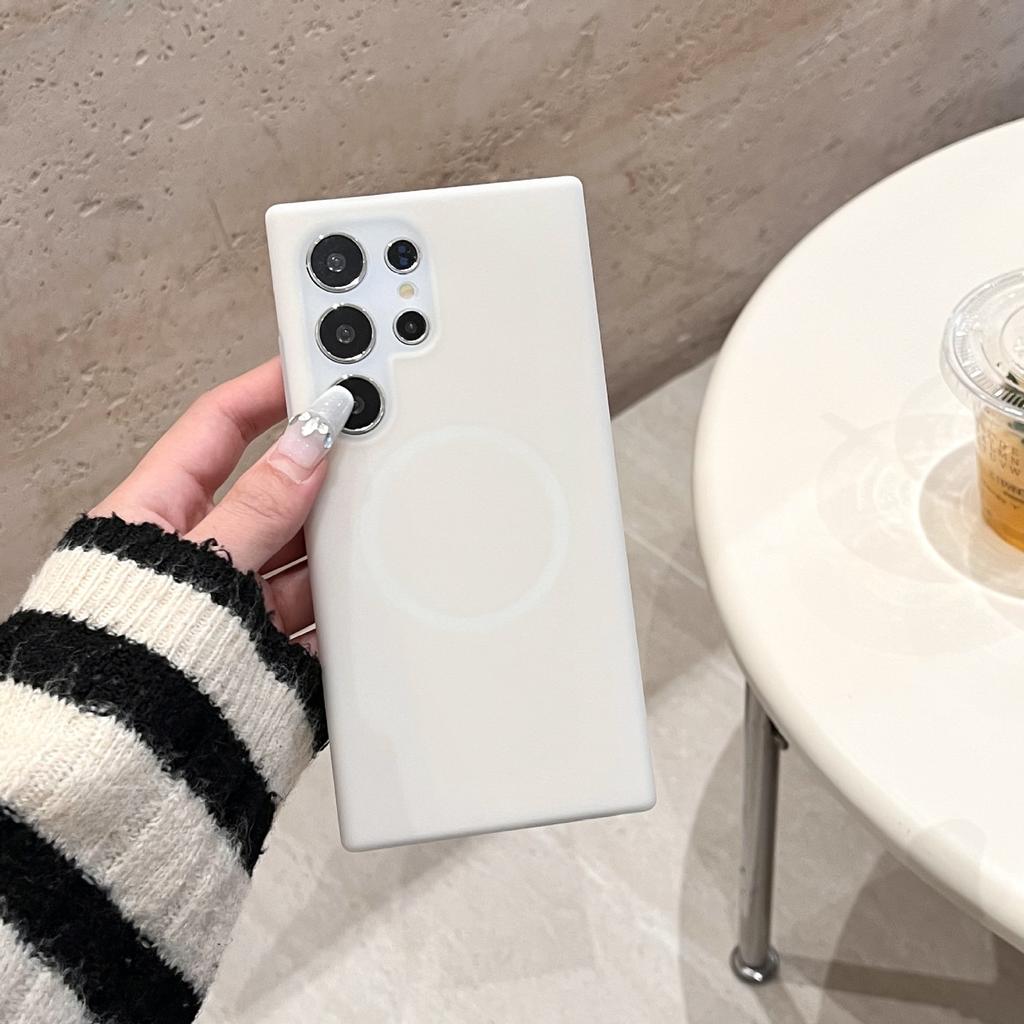 Samsung Liquid Jelly Suitable for S25UItra Magnetic Suction Phone Case S24 Anti Slip Anti Fall S23 Simple Skin Feeling Protection