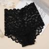 Women's Sexy Lace Panties High Waist Transparent Underwear Briefs for Women Breathable Girls Underwear Female Underpants Solid Color Lingerie