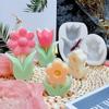New Aromatherapy Candle Silicone Mold Cute Tulip Flower Shape Candle Making Diy Handmade Soap Making Mold