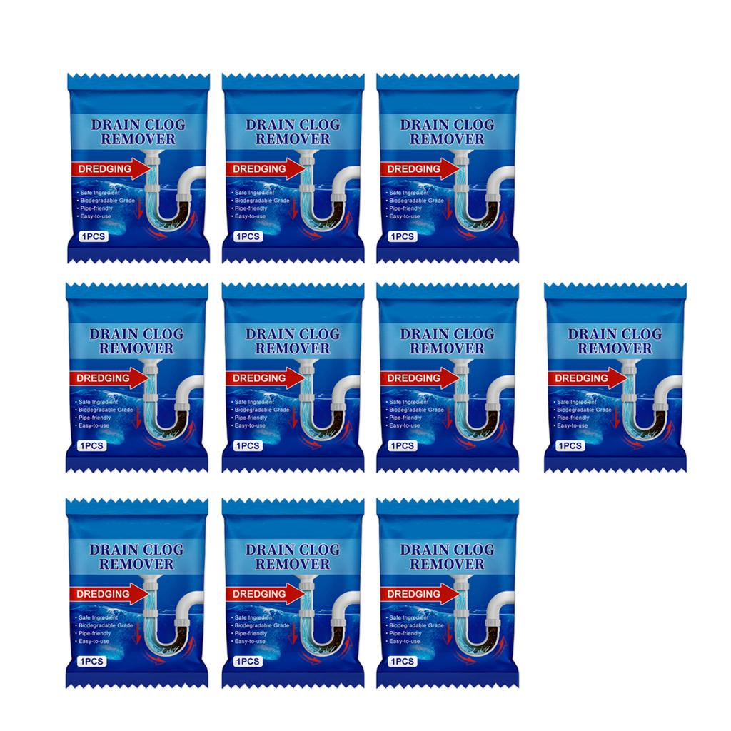 Fast Actings Drain Solution Sink Drain Powder Removes Grease Hair and Other Blockages with Ease for Home Restaurants