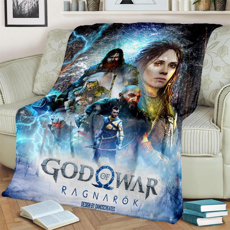 3D God of War Games Gamer Kratos HD одеяло, мягкое одеяло для дома, спальни, кровати, дивана, пикника, путешествия, офиса, одеяло, детское одеяло