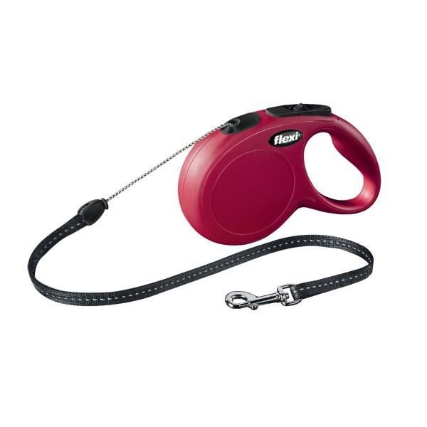 Laisse New Classic S Cord 5 m red Flexi CL10C5-251-R-20