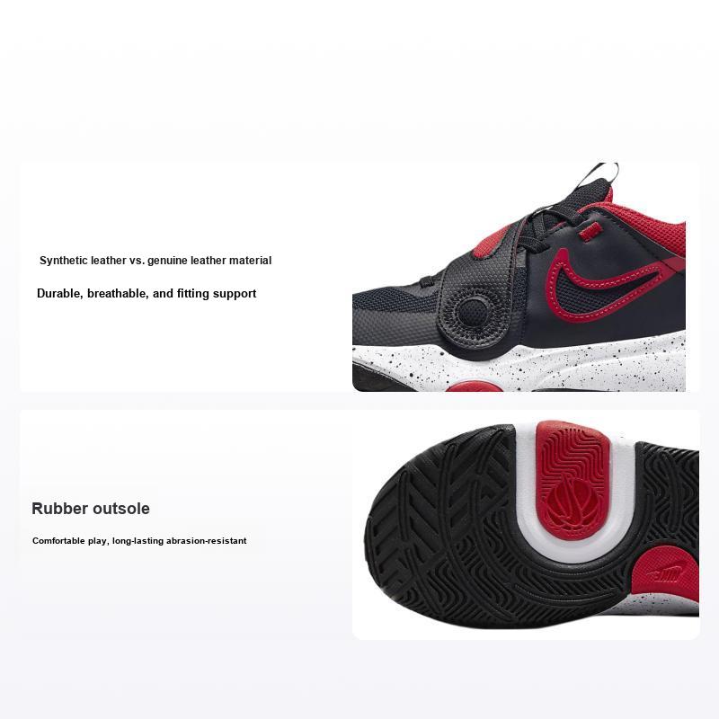 Nike Кроссовки детские Team Hustle D11 PS Bred черные белые университетско-красные DV8994-003