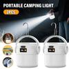 Solar Camping Light USB Rechargeable with Metal Hook Tent Light Display Battery Level Outdoor Activity Camping Fishing Compact Design