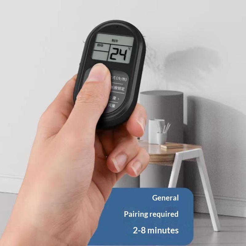 Universal AC Remote Control Mini Portable Glow Buttons LCD Display Suitable for Home Hotel Travel Use