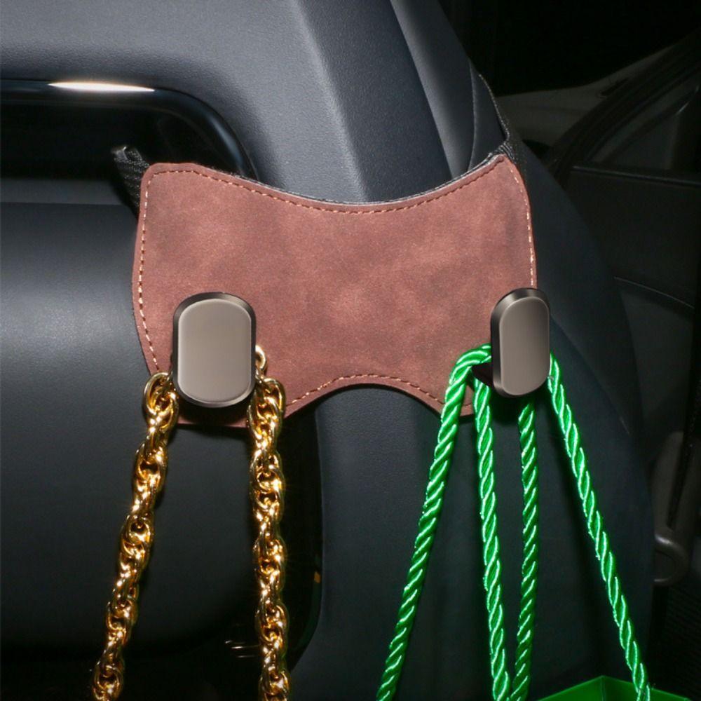 High Load-Bearing Car Headrest Hook Double Hook Automotive Seat Back Organizers  Rear Row Storage