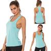 Женский топ без рукавов с U-образным вырезом, быстросохнущий, с гоночной спинкой, для бега, йоги, спорта