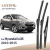 Для Hyundai ix35 LM 2010-2015 2011 2012 2013 2014 Дворники Передние и Задние Щетки Дворников Лобовое Стекло Окна 24"+16"+12"