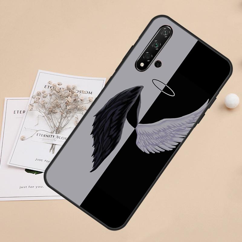 Devil Angel For Huawei Nova 12i 11i 8i 7i 3i 9 10 SE Y60 Y61 Y70 Y72 Y73 Y90 Y91 P20 P30 P40 Lite Case
