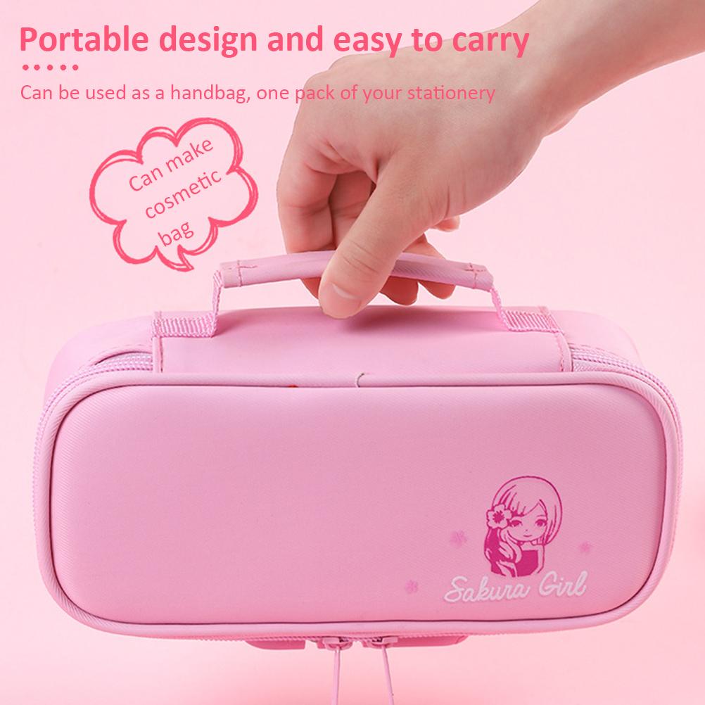 Пенал-бокс большой вместимости с замком, противокражный пенал, школьный пенал