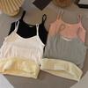 Women Sleeveless Thermal Tank Top Spaghetti Strap Fleece Lined Underwear Top Warm Camisole Base Layer