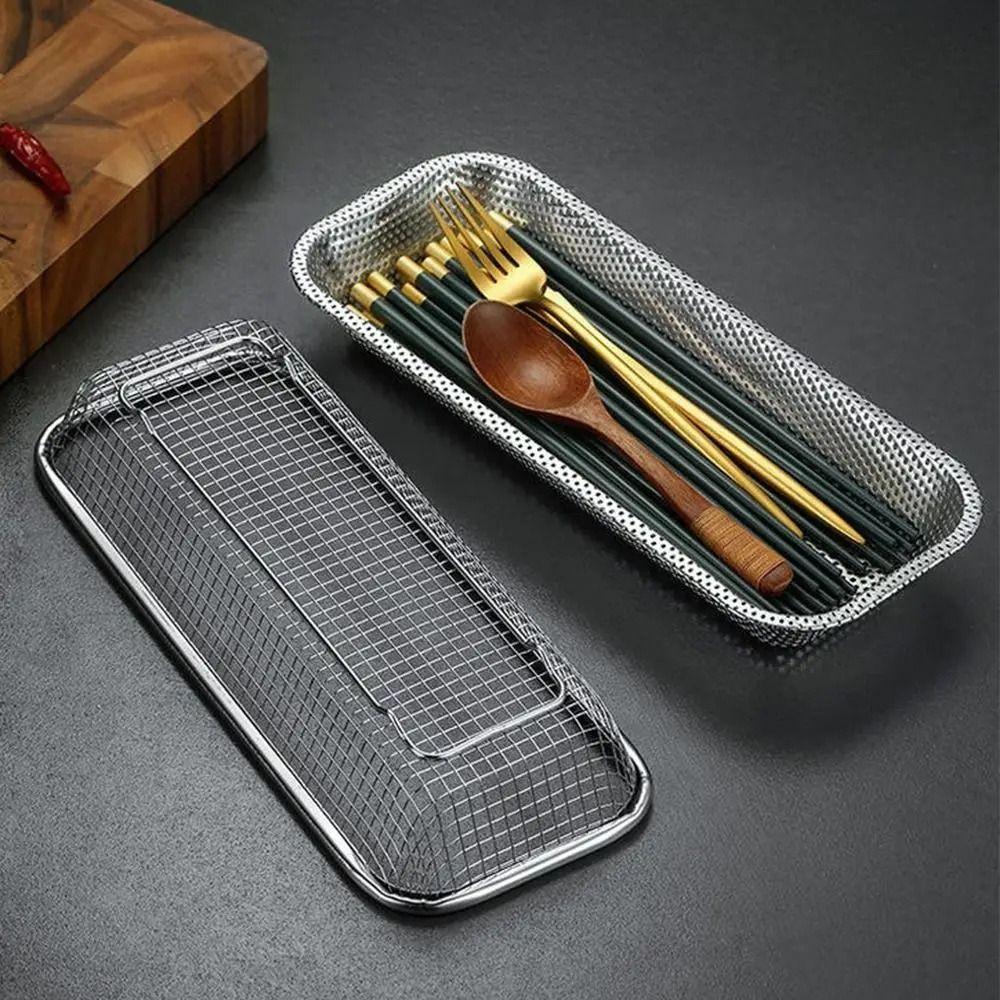Сливная корзина из квадратной сетки из нержавеющей стали Сливная корзина Корзины для хранения белья Кухонные принадлежности