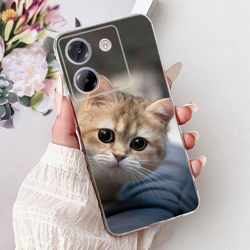 Для Xiaomi Poco M7 Pro 5G Чехол Прозрачный Модный Роскошный Мультяшный Забавный Крутой Расписной Мягкий Чехол для Телефона Для Poco M7 Pro 5G Задняя Крышка
