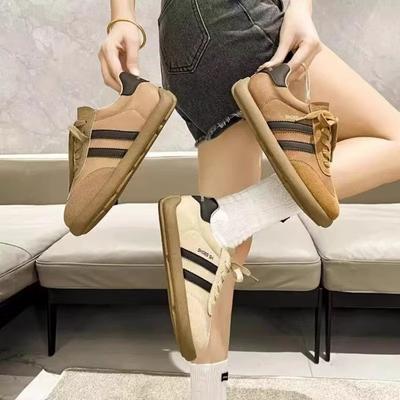 Модные женские туфли для моральной подготовки интернет-знаменитостей, осень 2024, новые ретро плоские повседневные туфли, модные универсальные белые туфли на шнуровке