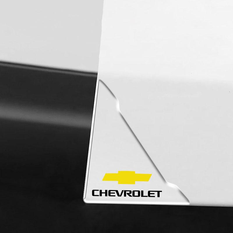 2 шт. Прозрачная накладка на угол двери автомобиля Защитная наклейка от царапин Для Chevrolet Spark Captiva Camaro Lova Aveo Автомобильное зеркало заднего вида Козырек от солнца