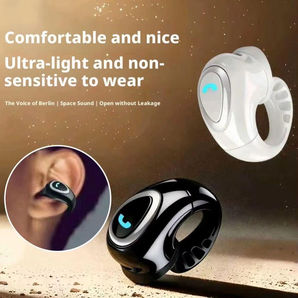 Mini Size Single Ear Headset Ultra-Light Clip-On Earphone Stereo Sound Open-Ear Earbuds Workout