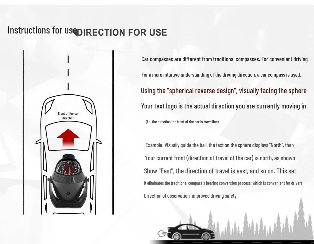 Maiwei LC760 Marine Compass: Car & Boat Magnetic Compass with Declination Adjustment