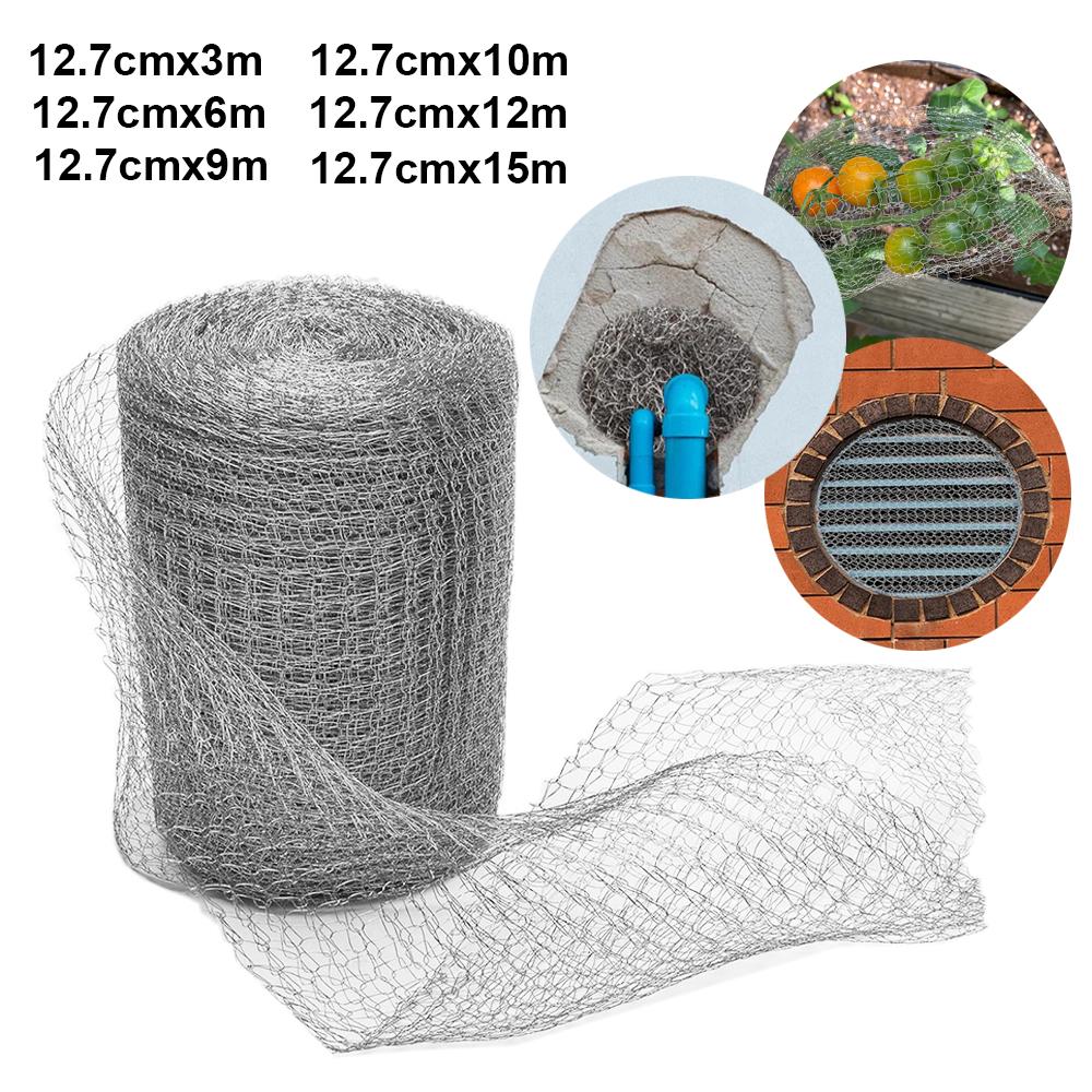 3 meters - 15 meters  mesh fabric fill, stainlesss steel gaps blocker, easy to use, flexible and elastic hardware fabric DIY kit