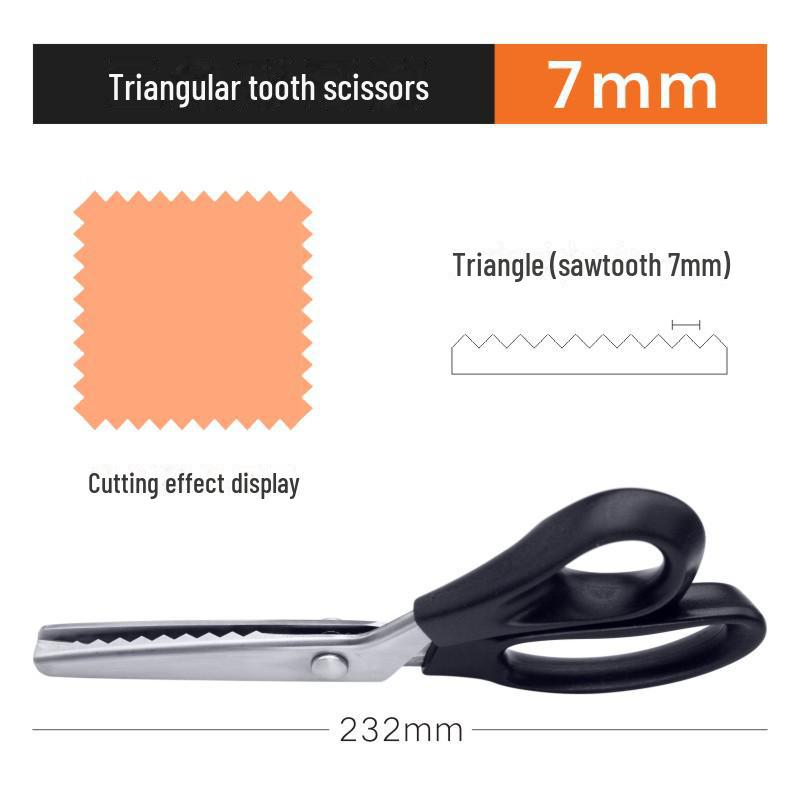 Ножницы для кружева из нержавеющей стали с зубцами и волнистым краем для пошива